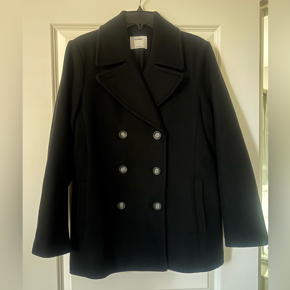Old Navy Elegant Black Peacoat